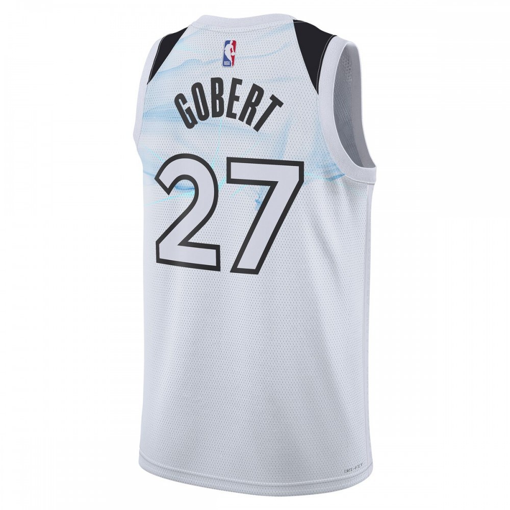 Rudy Gobert Minnesota Timberwolves Unisex 2024/25 Swingman Player Jersey - City Edition - White-Pro Kit Vault | Brand New 26/27 Sports Jerseys